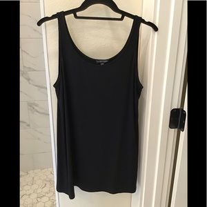WOMEN’S EILEEN FISHER LONG BLACK TANK TOP - XS